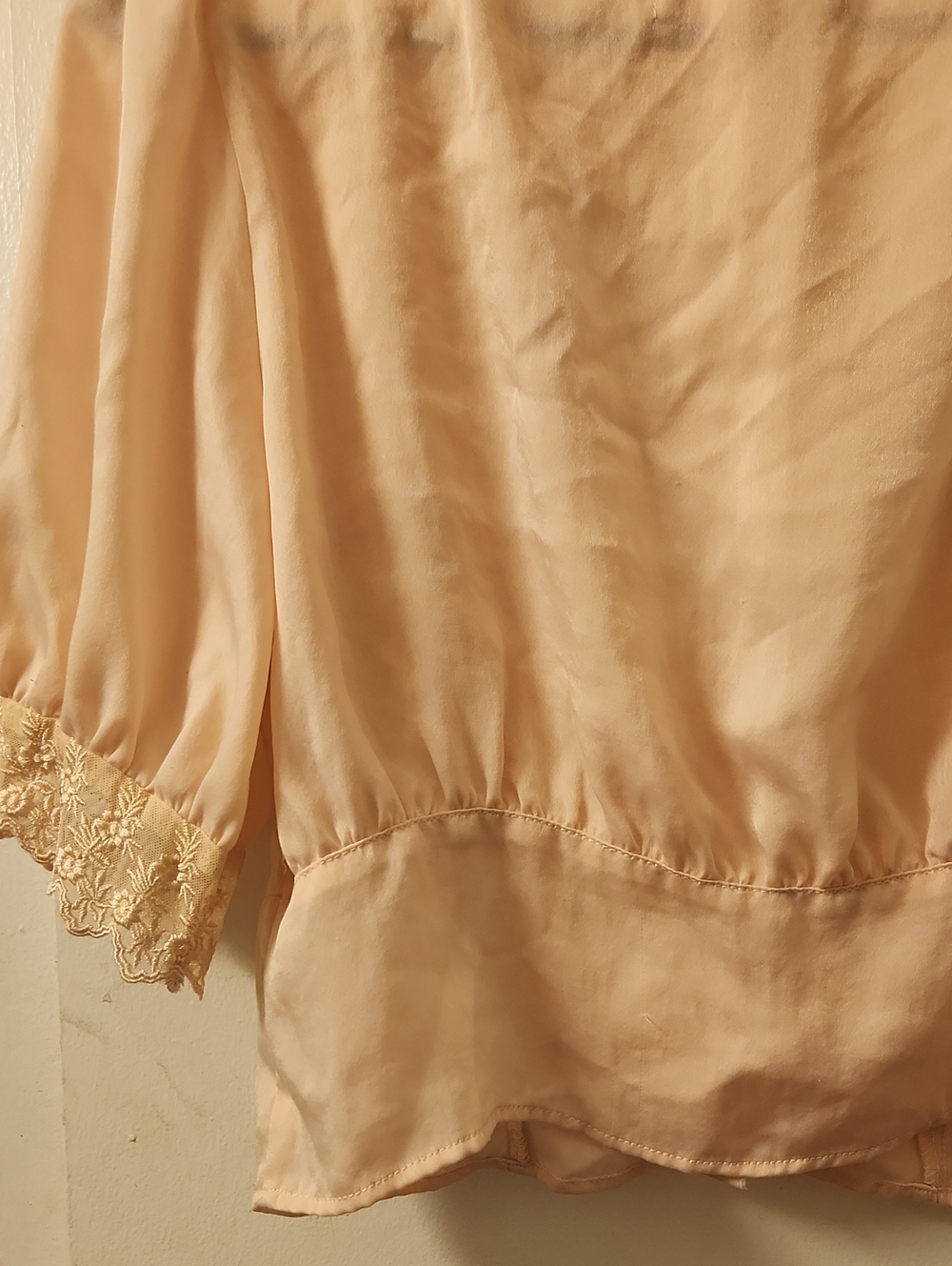 Urban Outfitters Blush Lace-Trim Puff Sleeve Top - Picture 6 of 9